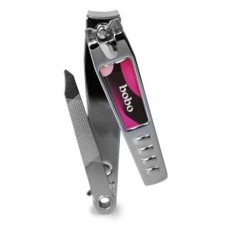 Cortaúñas Grande De Acero Con Lima Estampado Bobo Varios Colores Medida De 7.2 Cm | HG26D-25