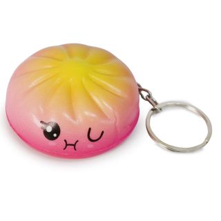 Llavero Mediano Con Dumplings Squeeze Apachurrable Con Carita Y Aroma 5 Cm | HG26E-29