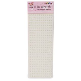 Sticker Planilla Jumbo Con Líneas De Perlas Decorativas En Color Beige 31.5 Cm | HG26E-74