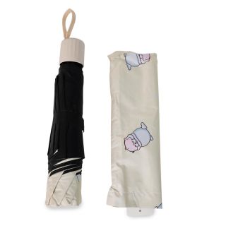 Paraguas Sombrilla Compacta Estampada Nutria En Color Beige Con Interiro Negro 26 A 66 Cm | HG26A-54