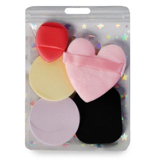 Aplicadores Suaves De Esponja y Terciopelo Figuras De Colores En Bolsa Estrellas 14 Cm | KUN-5410