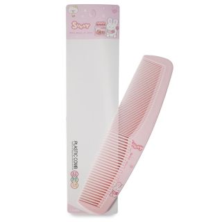Peine Grande De Plástico En Colores Pastel Ovalado Cerdas Delgadas y Gruesas Estampado 21.5 Cm | XQ-44-626