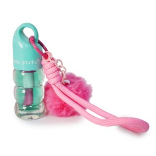 Lip Gloss Romantic Youths Brillo Hidratante Para Labios Con Dije Pompón Y Correa 8.5 Cm | RY7042