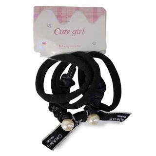 Donas Licra Medianas Y Cona Corrugada Elástica Con Perlas Moño Y Piedras Colores 5.5 Cm | HG26G-54