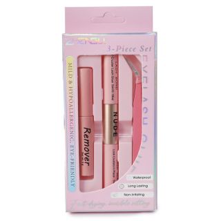 Delineador Con Pegamento 2 En 1 Removedor y Pinzas Pestañas Ziengli En Blíster Rosa 14.5 Cm | Ziengli