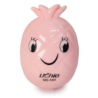Sacapuntas Escolar De Plástico Grande En Forma De Piña Con Carita Varios Colores 5.3 Cm | WRA-1016