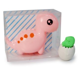 Sacapuntas Escolar De Plástico Grande Dinosaurio Con Goma Borrador Huevo Colores 6.5 Cm | HOC-1624