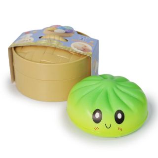 Squeeze Dumpling Apachurrable Grande Con Aroma Y Carita En Canasta De Plástico 10 Cm | HU-WJ2278