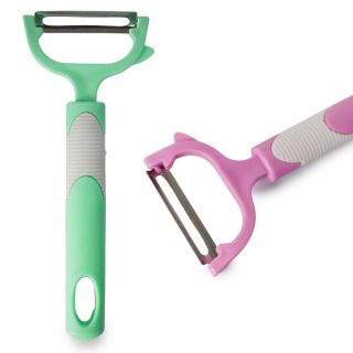 Pelador Rallador Grande De Plástico En Colores Pastel Bicolor Mango Delgado 15.5 Cm | G408-13F-6