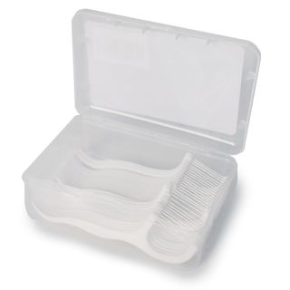 Hilos Dentales Delgado Con Mango En Color Blanco Estuche Transparente Tian Shi 8 Cm | G4-7F-14