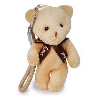 Llavero Grande Oso De Peluche Esponjoso Con Correa De Vinil Varios Colores 12 Cm | XQ-46-736