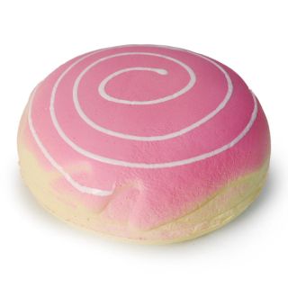 Pan Chino Squeeze Apachurrable En Color Rosa Con Glaseado Blanco Y Aroma De 10 Cm | E1046