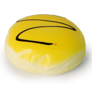 Pan Chino Squeeze Apachurrable En Color Amarillo Con Glaseado Café Y Aroma De 10 Cm | E1046