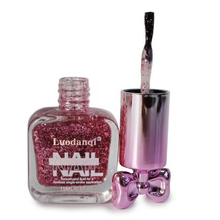 Barniz Esmalte Para Uñas Luodanqi En Envase Cuadrado Tapa Moño Colores 15 Ml | DQ-251030