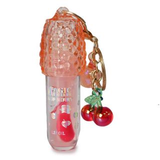 Lip Gloss Brillo Hidratante Mágico Con Aroma Tapa Y Llavero De Cerezas Colores 9.3 Cm | 26-6 YZ-E-94