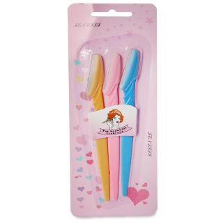 Perfiladores Para Ceja Mango De Plástico 3 Piezas En Blíster Rosa Fenlili 14.8 Cm | XH4126