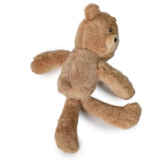 Cuca Grande De Metal Ovalada Dorada Con Oso De Peluche En Color Café 18 Cm | XQ-47-803