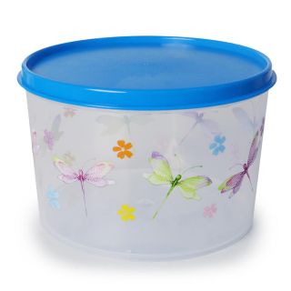 Toper Contenedor Lucena Plástico Transparente Libélula Tapa Colores De 14 X 9 Cm | LUCENA