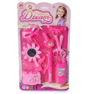 Juego De Belleza Accesorios De Plástico En Color Rosa Con Camara Y Espejo 37.5 Cm | CAT-26123