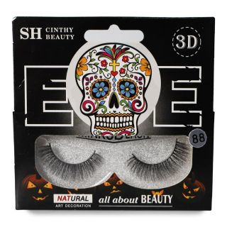 Pestañas Postizas Seminaturales Cinthy Beauty Varios Modelos En Caja Negra Calavera 11 Cm | SH