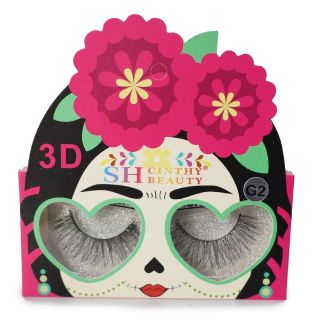 Pestañas Postizas Seminaturales Cinthy Beauty Varios Modelos En Caja Catrinas Colores 11.5 Cm | WH55-641