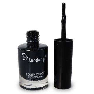 Barniz Esmalte Para Uñas Luodanqi Negro Blanco Y Transparente Envase Redondo 15 Ml | 2120506