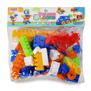 Cubos Armables Chicos De Plástico Figuras Colores Intensos Huiman Con Sticker 21 Cm | HG25L-19
