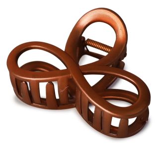 Pinza Grande De Plástico Metalizada Mate Perforada Figura Infinito Varios Colores 9 Cm | TJZ-2606