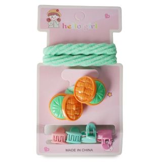 Donas Licra Esponjosas Coleteros Con Dije Galleta Y Pinzas Mini De Plástico En Blíster 12.5 Cm | ZXQ05148