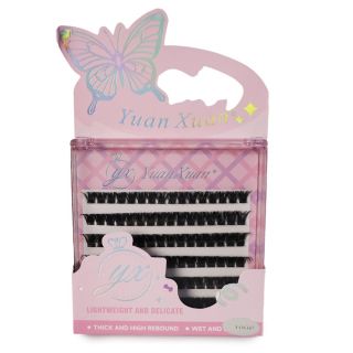 Pestañas Postizas Seminaturales En Grupo Yuan Xuan En Estuche Mariposa Rosa Tornasol 10.5 Cm | YX-G5