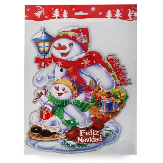 Adorno Navideño Mediano De Cartón 3D Figuras Cubiertas De Glitter Dorado Estampadas De 26 A 35 Cm | JA-S-68