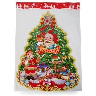 Adorno Navideño Grande De Cartón 3D Figuras Cubiertas De Glitter Dorado De 44 A 55 Cm | JA-S-73