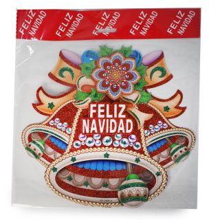 Adorno Navideño Mediano De Cartón 3D Figuras Cubiertas De Glitter Estampadas De 25 A 30 Cm | JA-S-2809