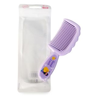 Peine Mediano De Plástico Ancho Grueso De Colores Ovalado Con Mango Estampado 16 Cm | XQ-49-881