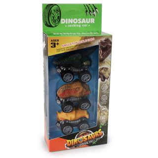 Carros Deportivos Chicos De Fricción Con Cara De Dinosaurios En Blíster 3 Carros 19 Cm | CH-2768