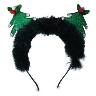 Diadema De Metal Con Forro De Peluche Y Árboles De Navidad Con Glitter Colores 19 Cm | 8402 Miss Tiara
