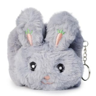 Monedero Grande Cuadrado Con Carita Peluche Grabada Varios Colores Con Cierre 12 Cm | 8407 Miss Tiara