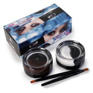 Sombras En Gel Para Cejas Par De Envases Chicos Con 4 Tonos Gren Con Aplicadores 9.5 Cm | XIERMEI-M27