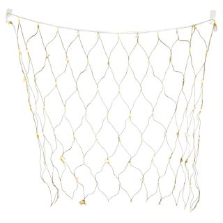 Serie Navideña De Red Con 96 Luces Led De Cálida Cable Transparente 1.5 x 1.5 Mts | HM260-3